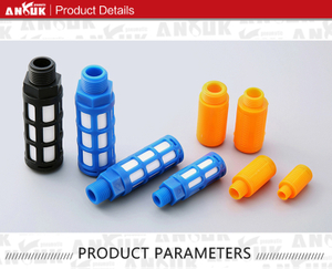 Pneumatischer Schnellabluft-Schalldämpfer aus Messing der PSU-Serie aus Kunststoff